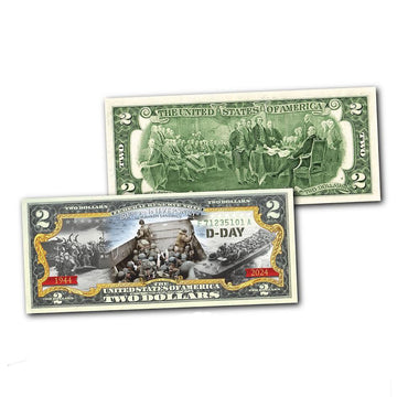 D-Day 80th Anniversary Commemorative $2 Banknote - CoinsTV