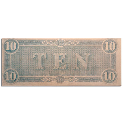 $10 Confederate States of America Note Uncirculated - Robert M. T. Hunter - CoinsTV
