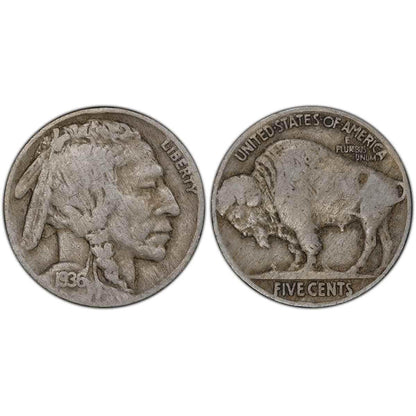 Vintage Buffalo Nickel - Full Date - Circulated Roll of 40 - CoinsTV