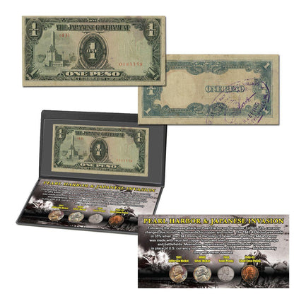 Pearl Harbor Coin Collection and Japanese Invasion Note