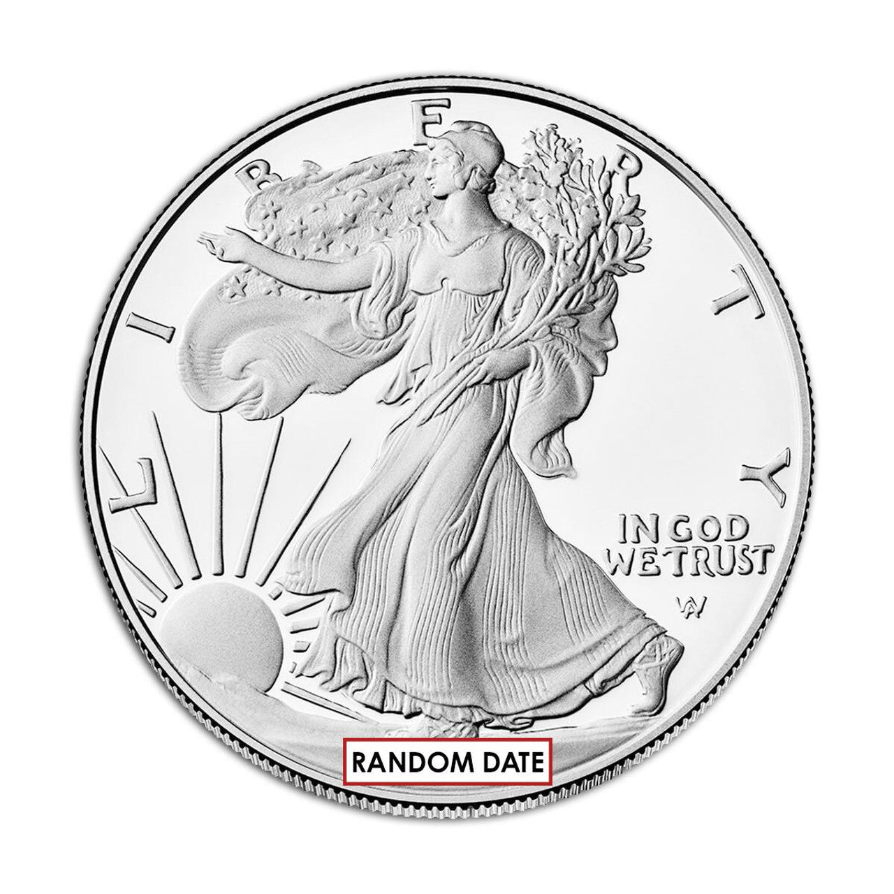 Silver Eagle Proof Original Government Packaging (OGP) - Random Date 1986-2025 - CoinsTV