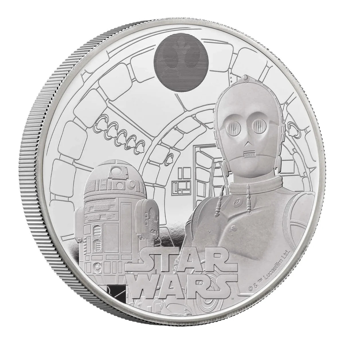 2023 10 Pounds C-3PO and R2-D2 Star Wars 5 oz Silver Coin - CoinsTV