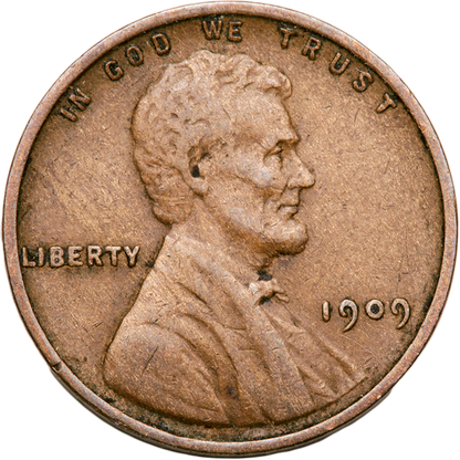 1909 VDB Lincoln Cent Philadelphia - Very Fine