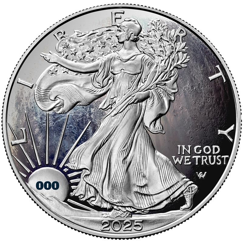 2025 Pluto Silver Eagle - Planets of the Solar System Series - CoinsTV