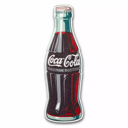 Coca-Cola Bottle Shaped Bar in Tin 1 oz Silver - CoinsTV