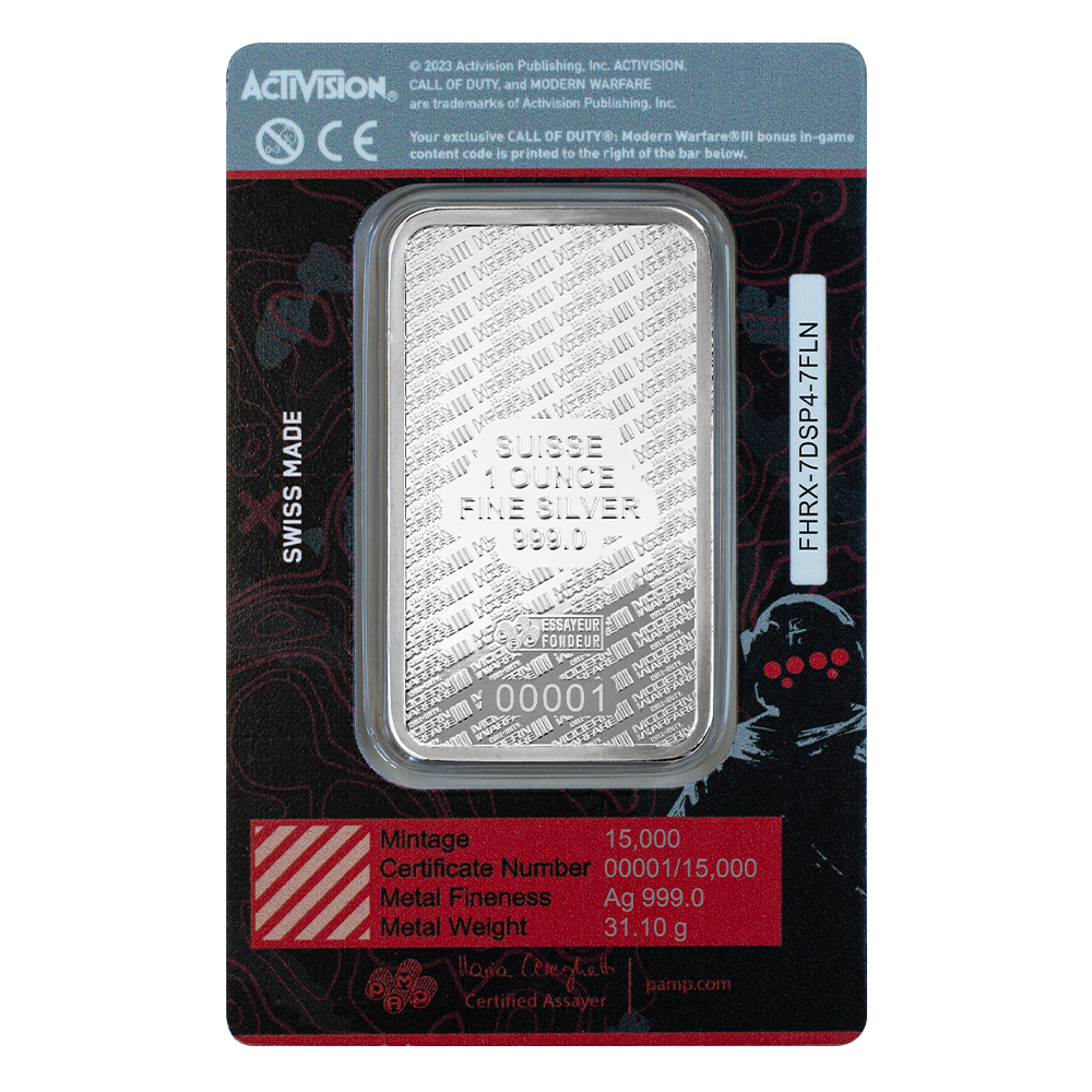 Call of Duty Modern Warfare III 1 oz Silver Bar - CoinsTV