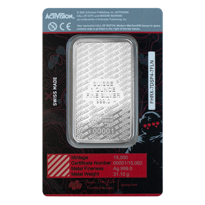 Call of Duty Modern Warfare III 1 oz Silver Bar - CoinsTV
