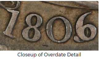 1806/5-P Draped Bust Quarter Dollar - PCGS VG10 - CoinsTV