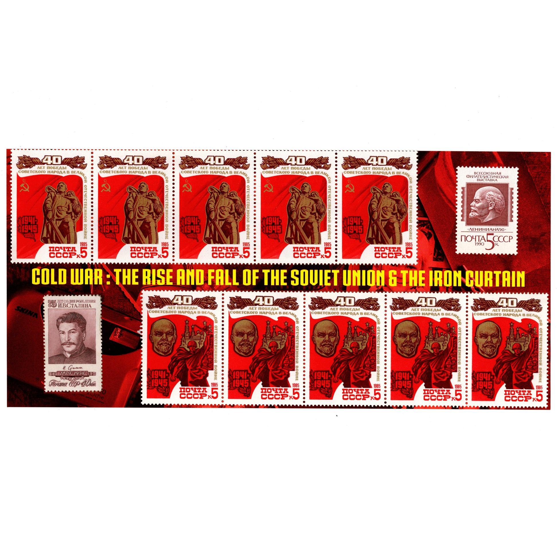 Cold War: The Rise & Fall of the Soviet Union and the Iron Curtain (10 Coin Box) - CoinsTV