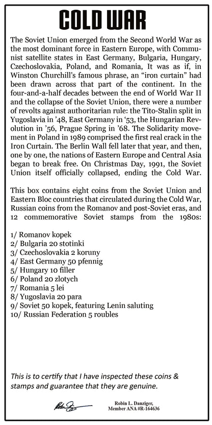 Cold War: The Rise & Fall of the Soviet Union and the Iron Curtain (10 Coin Box) - CoinsTV