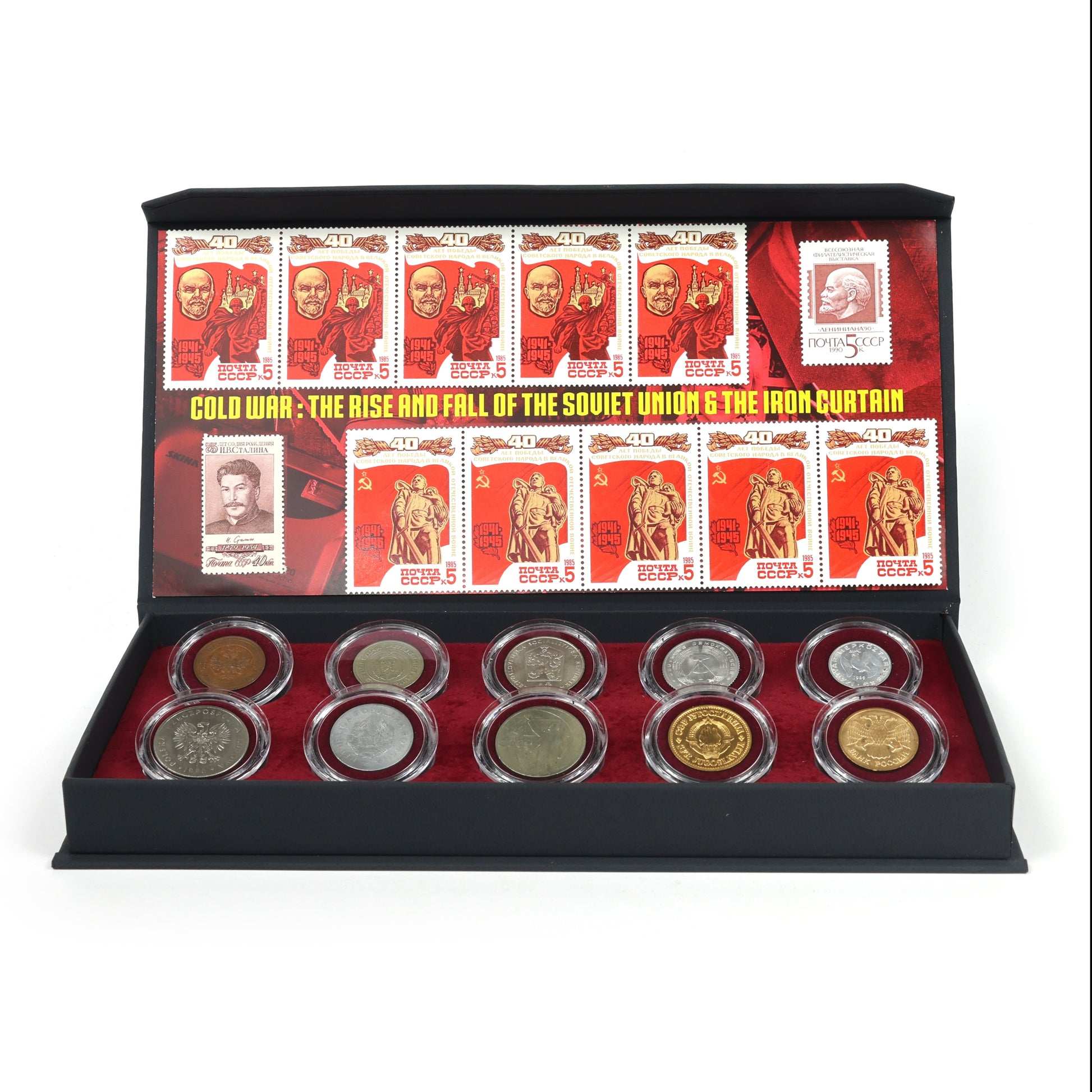 Cold War: The Rise & Fall of the Soviet Union and the Iron Curtain (10 Coin Box) - CoinsTV