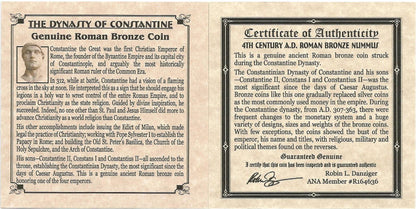 Constantine Dynasty Roman Bronze Coin (Mini Album) - CoinsTV