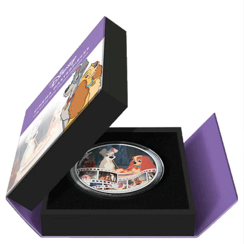 2023 Disney - Lady and the Tramp 3oz Silver Coin - CoinsTV