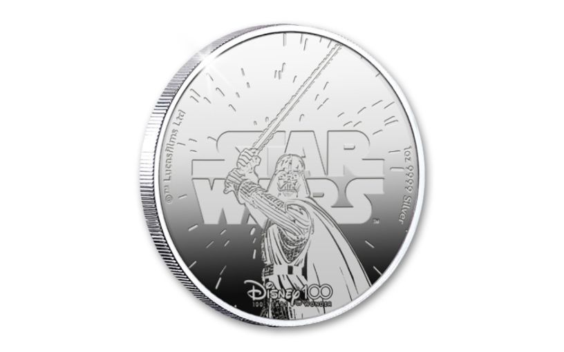 2023 Samoa Star Wars Darth Vader 1 oz Silver - CoinsTV