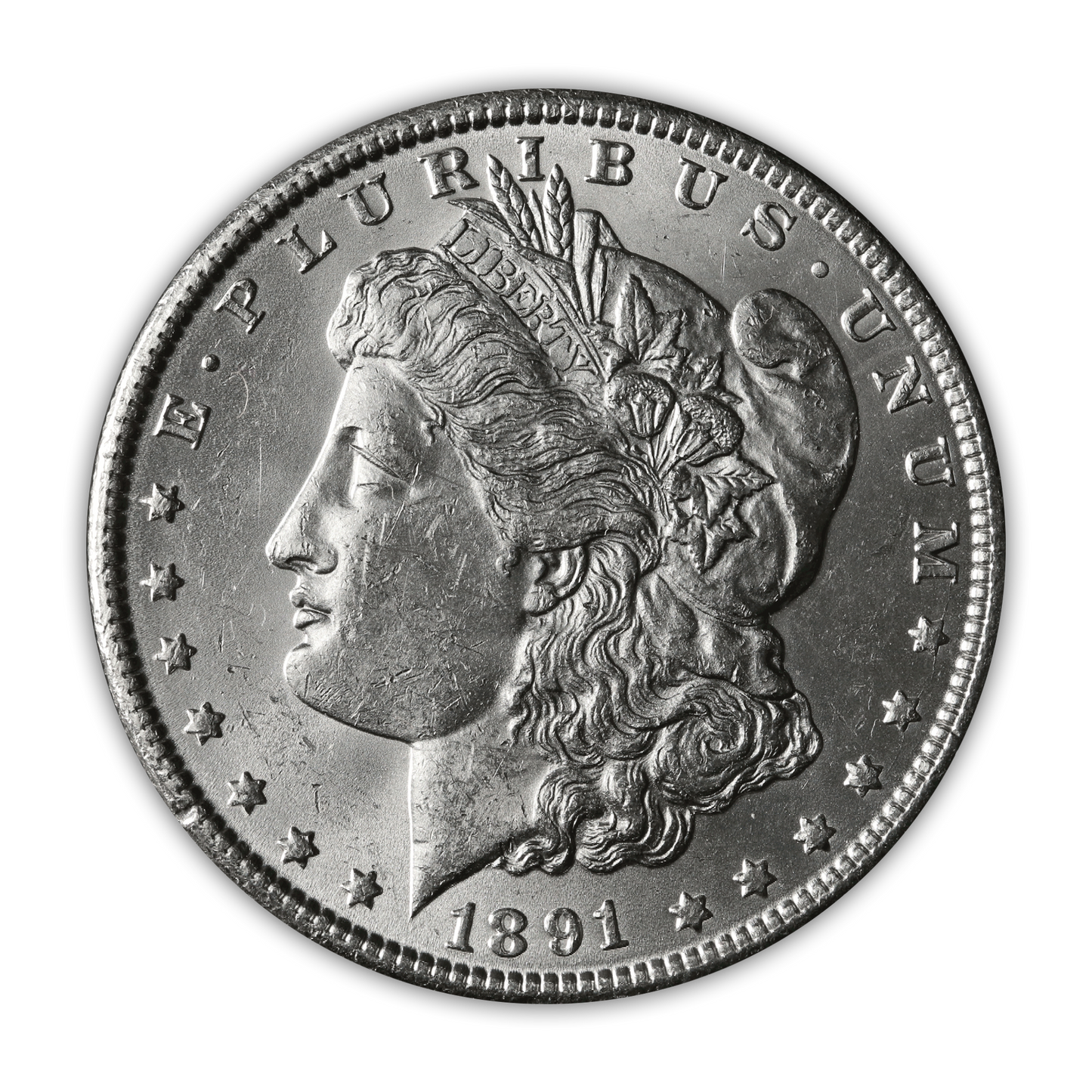 1891 Morgan Silver Dollar San Francisco - Brilliant Uncirculated