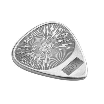 2024 Pamp Fender Guitar Pick 70th Anniv. of the Stratocaster 10g Silver Medal