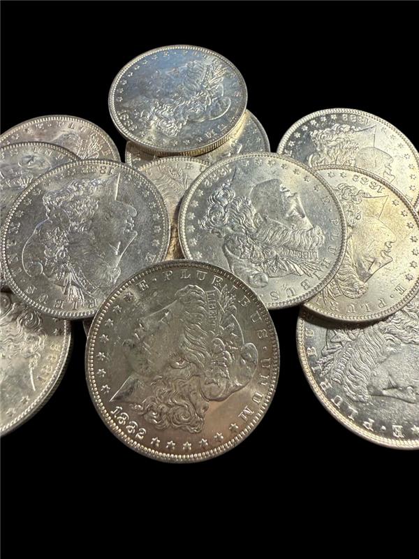 1882 Morgan Silver Dollar New Orleans - Brilliant Uncirculated - CoinsTV