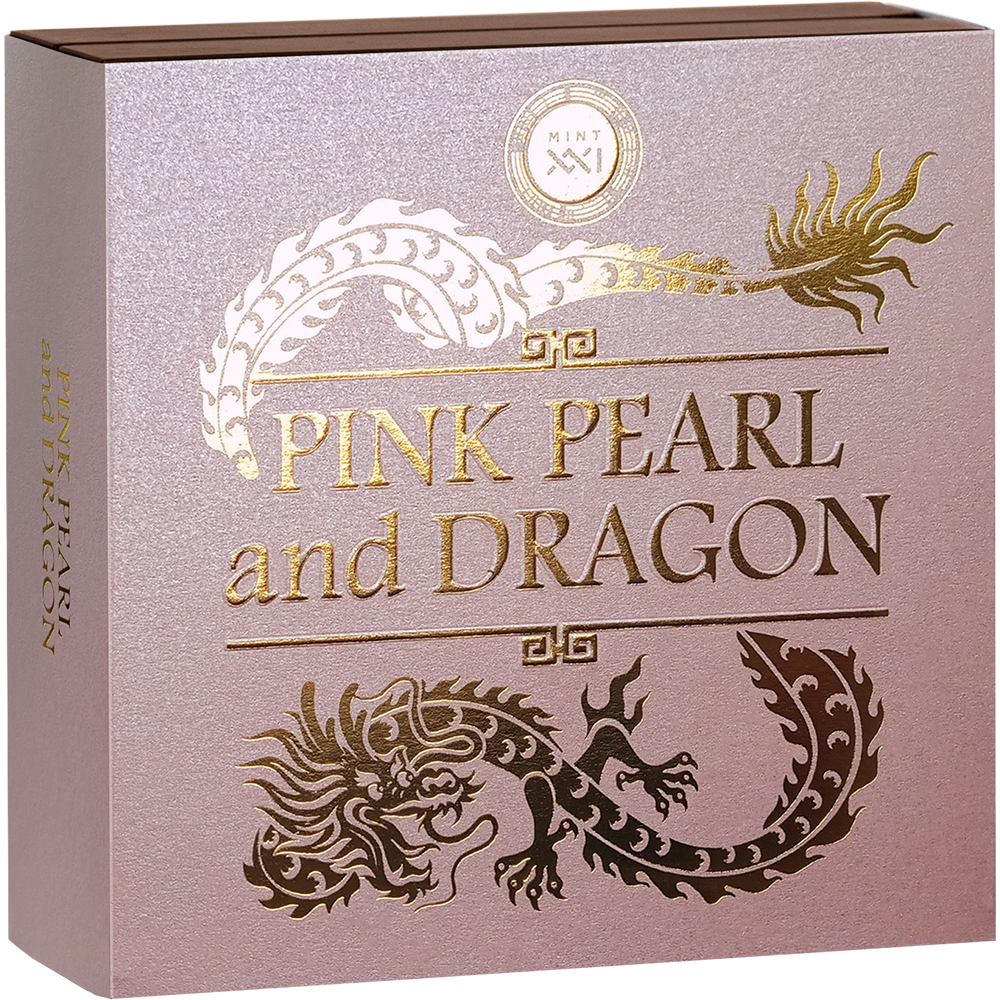 2024 Niue Pink Pearl & Dragon 2 oz Silver Coin | CoinsTV