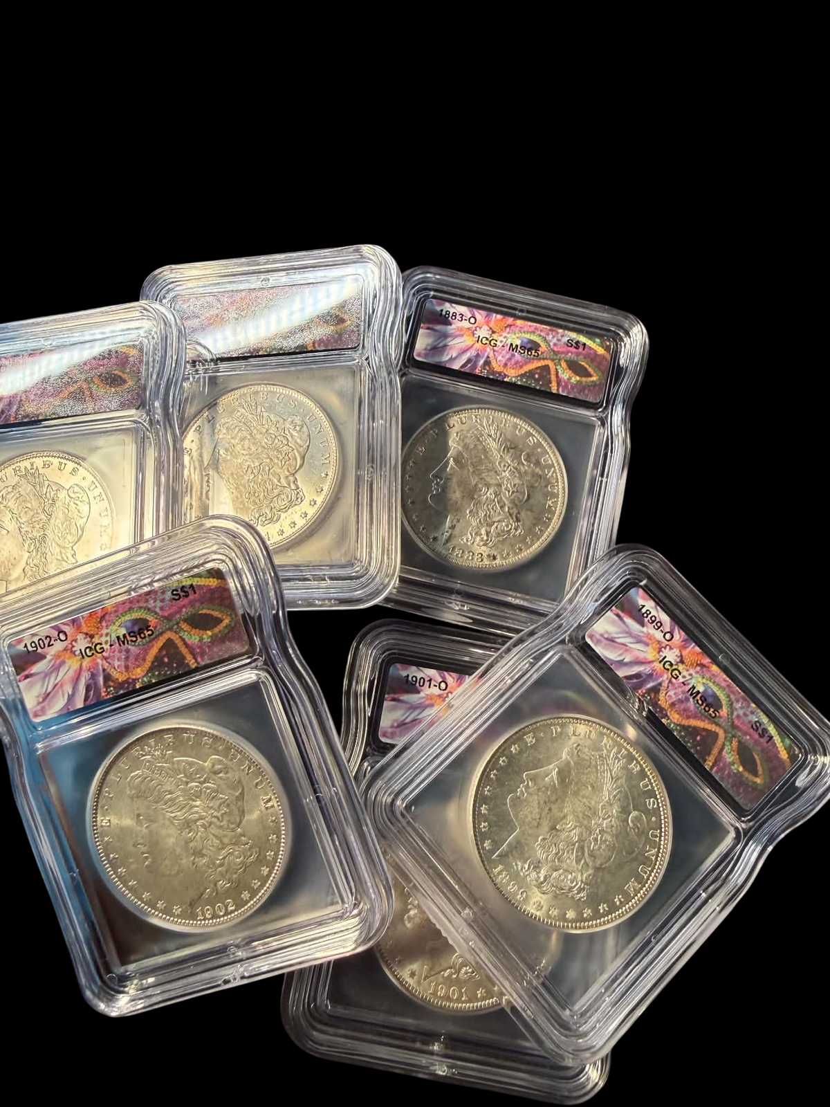 Mardi Gras New Orleans Morgan Silver Dollar - ICG MS65 Grab Bag