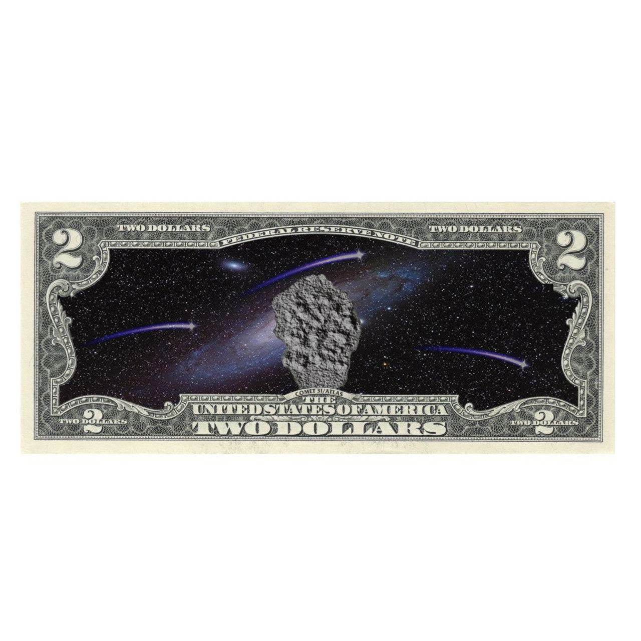 $2 Bill Comet 3I/ATLAS Two-Dollar Bill Design - Limited Edition 999 - CoinsTV