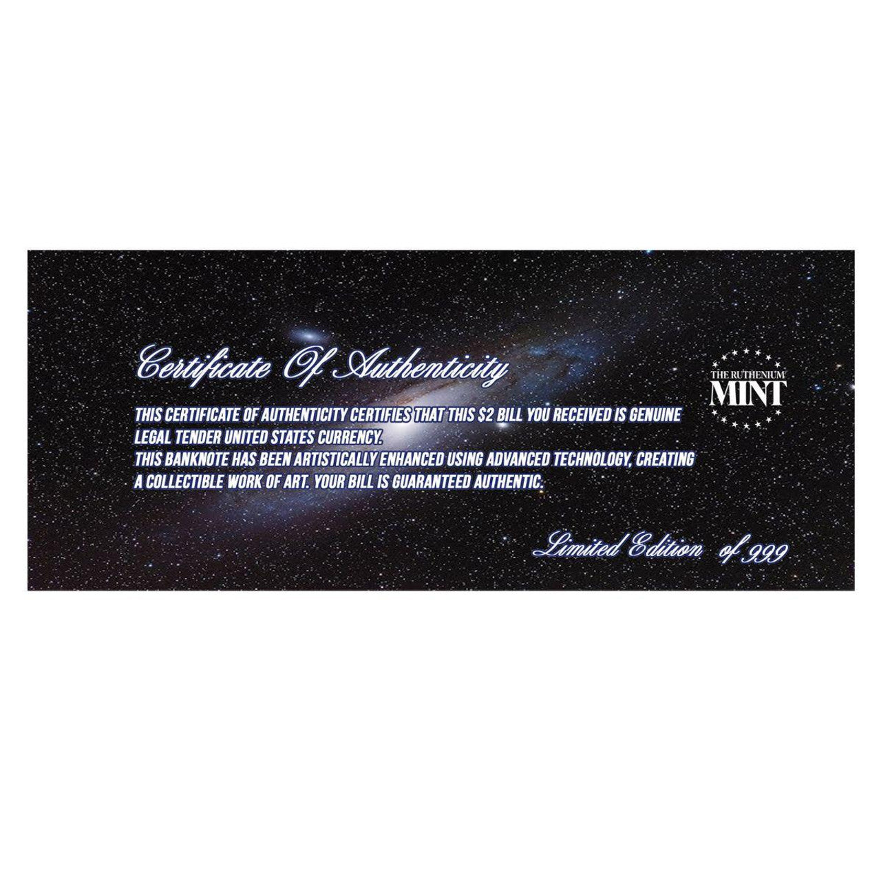 $2 Bill Comet 3I/ATLAS Two-Dollar Bill Design - Limited Edition 999 - CoinsTV