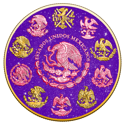 2024 Mexico Libertad Royal Amethyst Edition 1 oz Silver Coin
