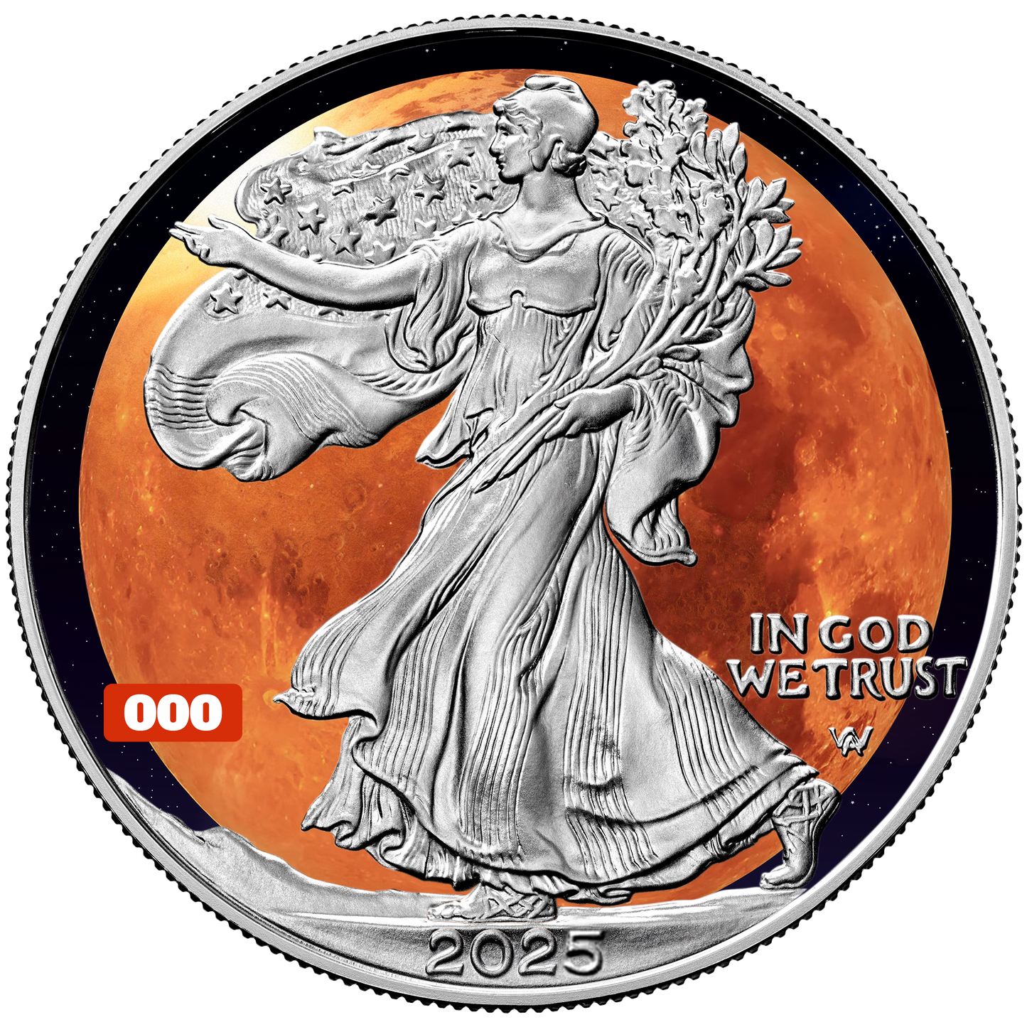 2025 Chromatics Total Lunar Eclipse Silver Eagle