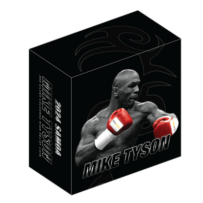 2024 Samoa Mike Tyson HR Colorized 1 oz Silver Coin - CoinsTV