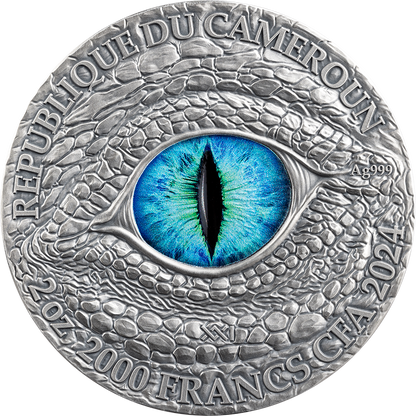 2024 Cameroon Dragonology Frost Dragon 2 oz Silver Coin - CoinsTV