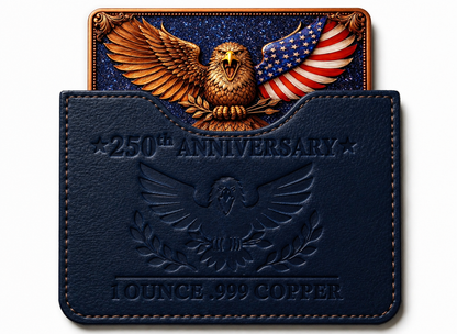 250th Anniversary Eagle Colorized 1 oz Copper Bar