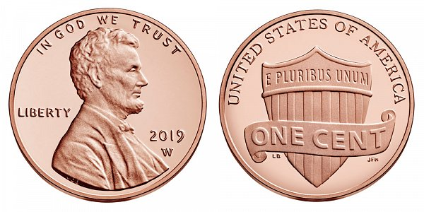2019 W Lincoln Shield Cent Proof - CoinsTV