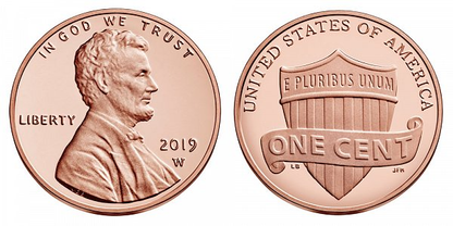 2019 W Lincoln Shield Cent Proof - CoinsTV