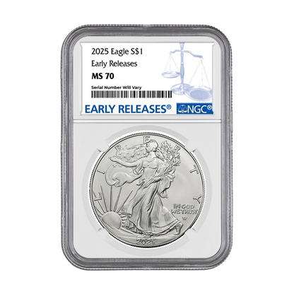 2025 Silver Eagle NGC MS70 Early Releases - CoinsTV