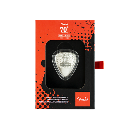2024 Pamp Fender Guitar Pick 70th Anniv. of the Stratocaster 10g Silver Medal