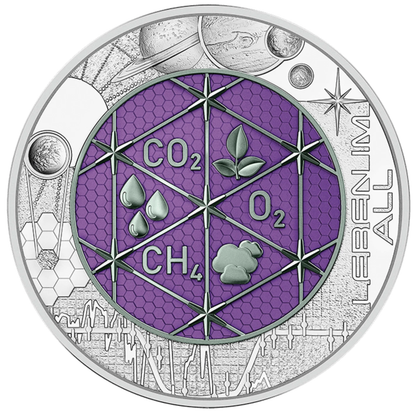 2022 Austria Extraterrestrial Life 0.26 OZ Silver & Niobium Coin NGC MS 70 Galaxy Label - CoinsTV