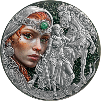2025 Cameroon Femina Bellator Celtic 2 oz Silver Coin - CoinsTV