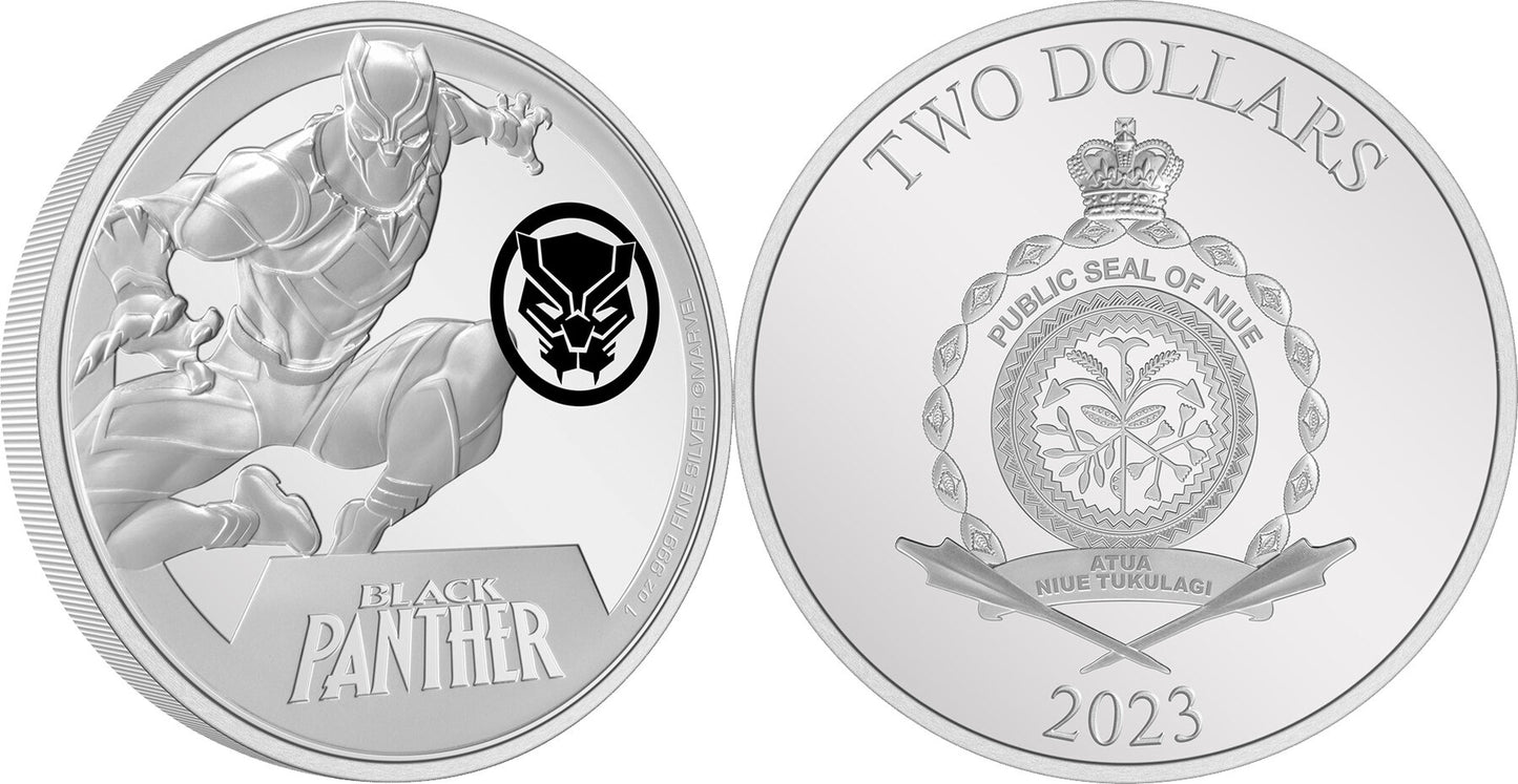 2023 Marvel Classic - Black Panther 1oz Silver - CoinsTV