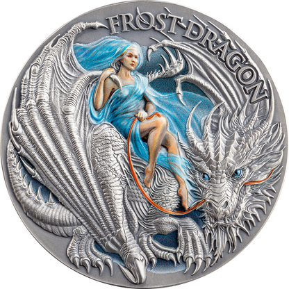 2024 Cameroon Dragonology Frost Dragon 2 oz Silver Coin - CoinsTV