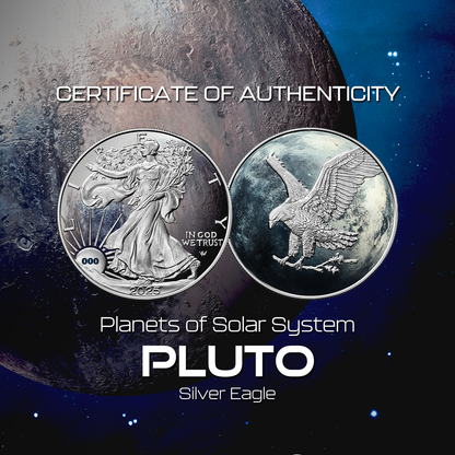2025 Pluto Silver Eagle - Planets of the Solar System Series - CoinsTV