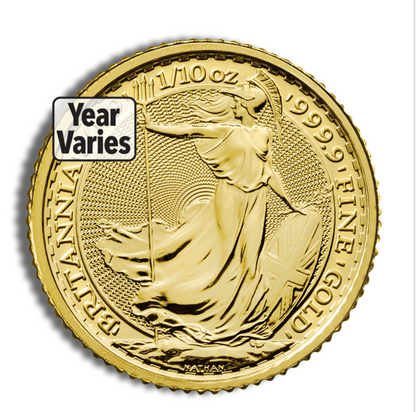 Britannia 1/10 oz Gold - Year Varies