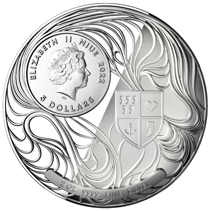 2022 Niue Liberty Fortress High Relief Proof 2 oz Silver Coin - CoinsTV