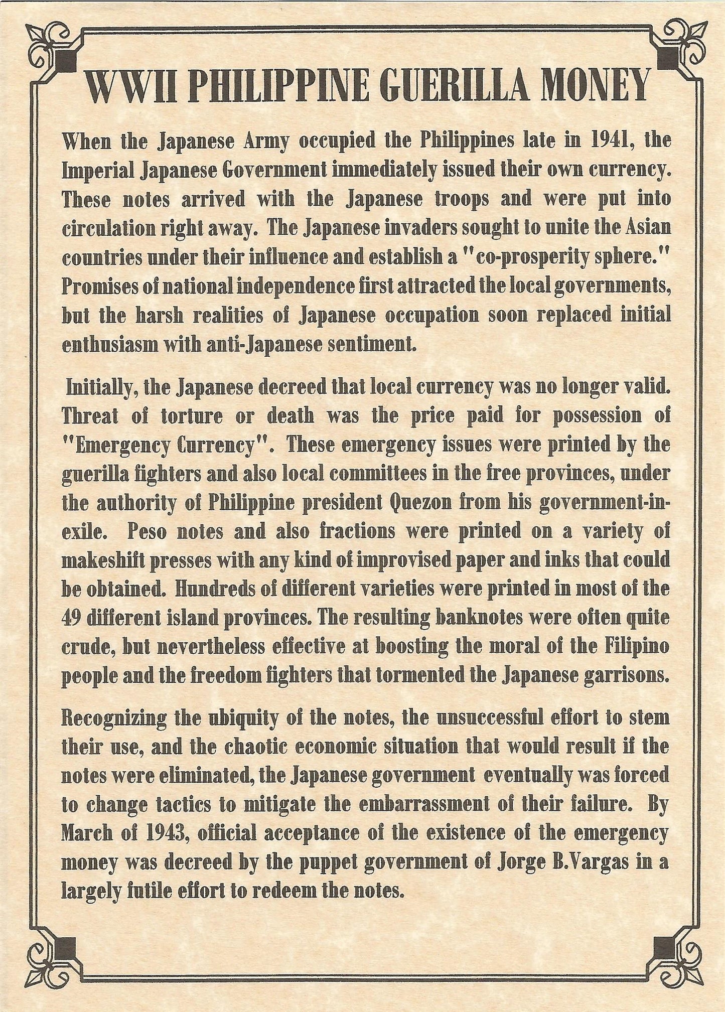 Philippines Guerilla World War II Album - CoinsTV