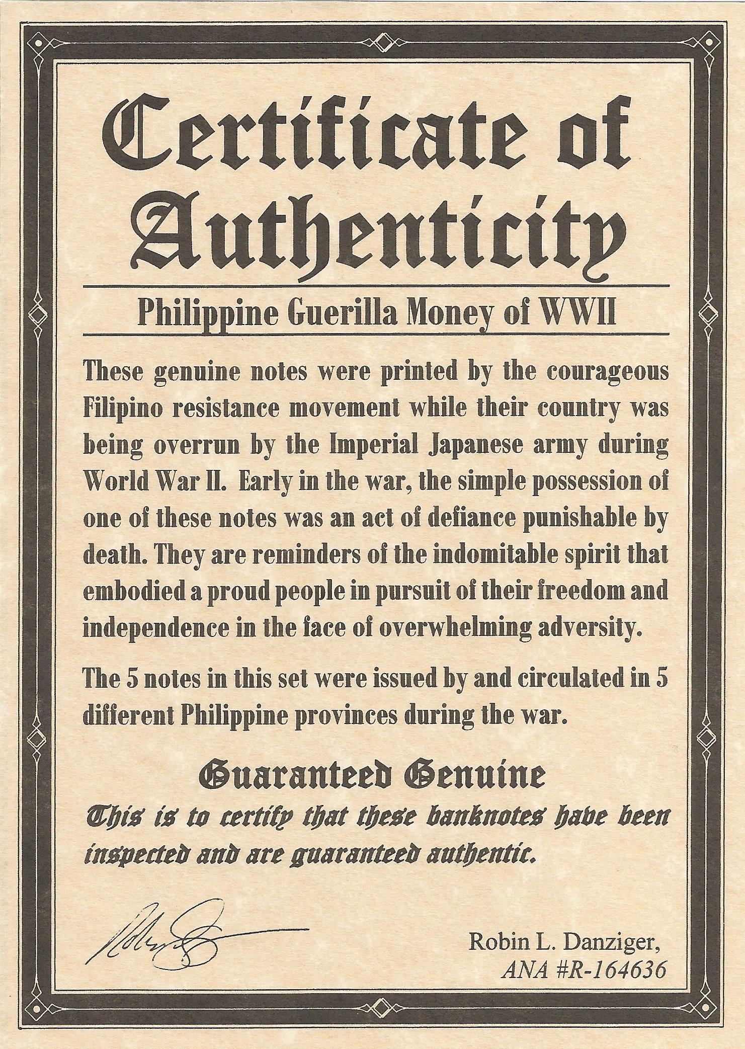 Philippines Guerilla World War II Album - CoinsTV