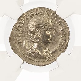 Herennia Etruscilla Roman Silver Denarius 249-251 CE - NGC VF - CoinsTV