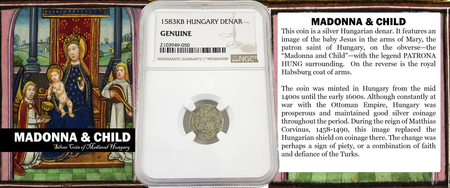 Madonna And Child Medieval Silver Coin (NGC) - CoinsTV