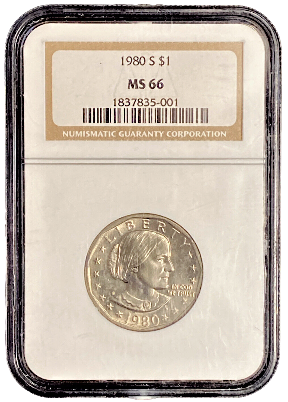 1980 S Susan B Anthony Dollar - NGC MS66