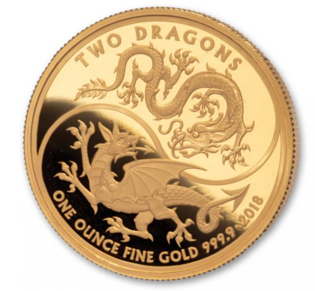 2018 Gold Great Britain Two Dragons- NGC PF70 FDI - CoinsTV