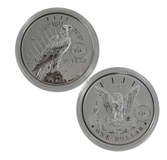 2022 Fiji Morgan & Peace Silver Dollar Reverse Proof Silver 2 Piece Set