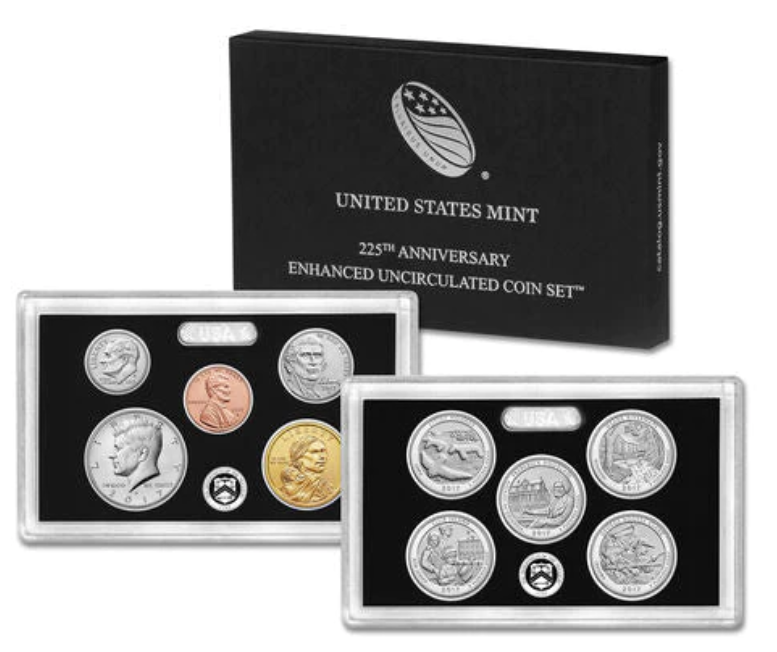 2017 U.S Mint 225th Anniversary Enhanced Uncirculated Coin Set - CoinsTV