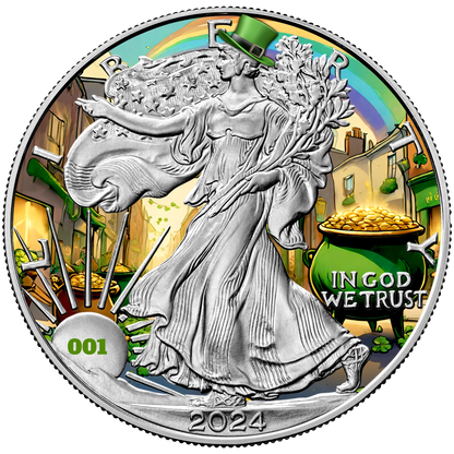 2024 Saint Patricks Day Silver Eagle - Limited Edition - CoinsTV